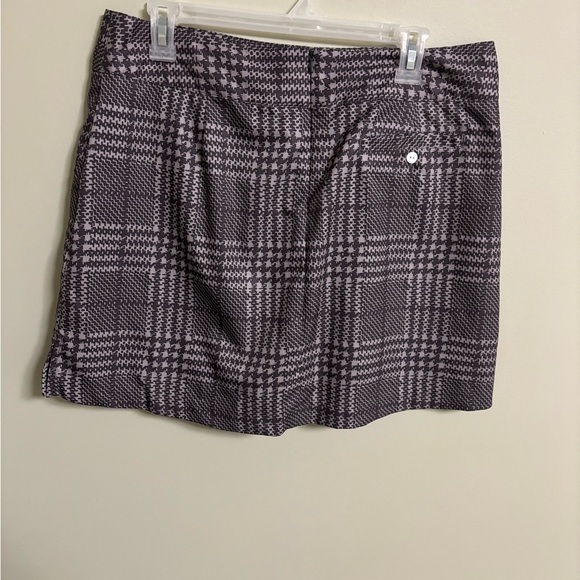 Lady Hagan Skort Skirt W Shorts Womens Size 10 Golf Tennis Active Gray Black - Picture 2 of 8